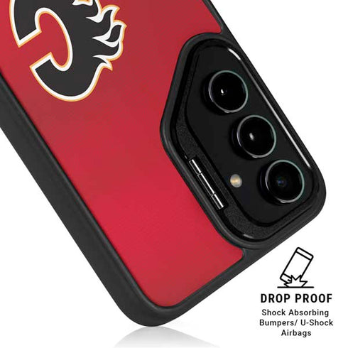 NHL Calgary Flames Jersey Galaxy S25 Kickstand Case